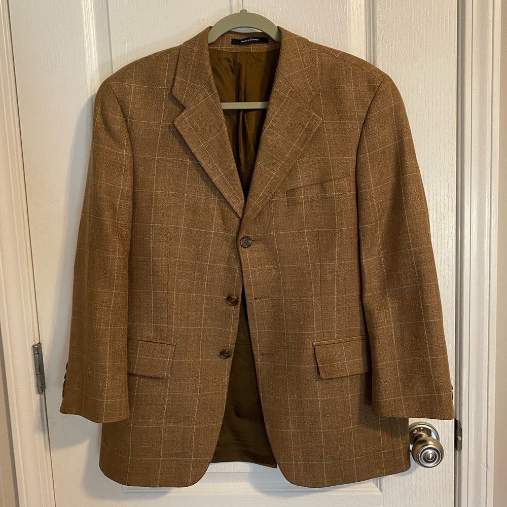 VINTAGE 1998 Polo University Club camel blazer